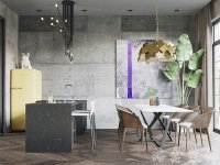 工業(yè)風(fēng)格別墅室內(nèi)裝修裝飾效果展示-1013-09