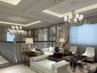 美式風格別墅室內裝修裝飾效果展示-1018-11
