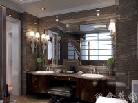 美式風格別墅室內裝修裝飾效果展示-1018-14