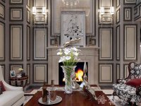 美式風格別墅室內裝修裝飾效果展示-1018-09