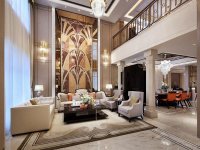 輕奢風格別墅室內裝修裝飾效果展示-第1035期