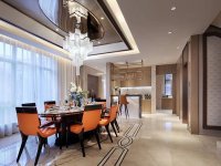 輕奢風格別墅室內裝修裝飾效果展示-1035-03