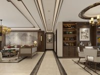中式風格別墅室內(nèi)裝修裝飾效果展示-1085-02