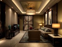 中式風格會所室內(nèi)裝修裝飾設計效果-1170-08