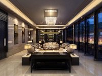 中式風格會所室內(nèi)裝修裝飾設計效果-1170-09