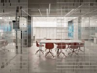 現(xiàn)代個性格柵辦公室裝修裝飾設計-1567-06