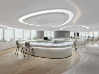 現(xiàn)代網(wǎng)紅辦公室裝修裝飾設計效果-1590-02