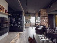 工業(yè)風格家居裝修裝飾室內(nèi)設(shè)計效果-A503-4-3