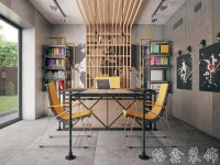 工業(yè)風格家居裝修裝飾室內(nèi)設計效果-A514-4