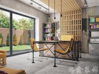 工業(yè)風格家居裝修裝飾室內(nèi)設計效果-A514-5